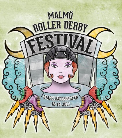 2013 Malmö Roller Derby Festival logo